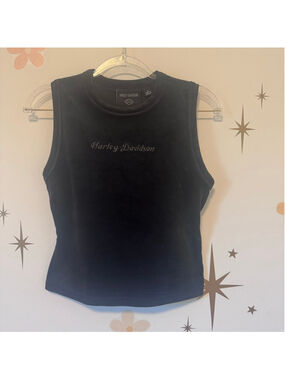 Black Velvet Harley Davidson Top